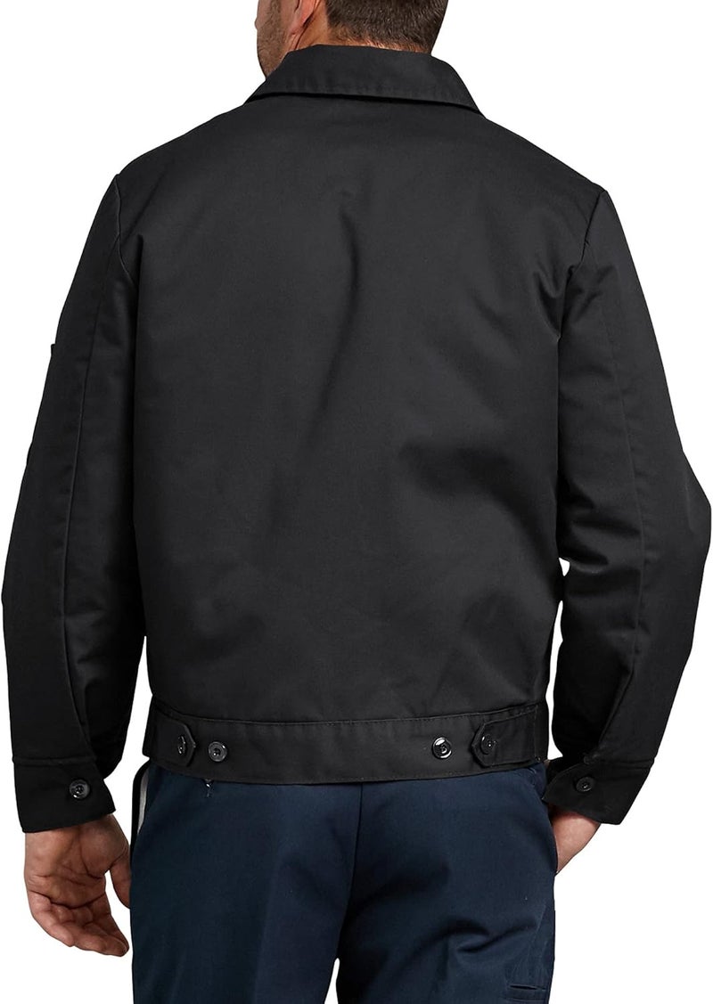 Dickies Men's Insulated Eisenhower Front-Zip Jacket in Black - L Tall - Image 2