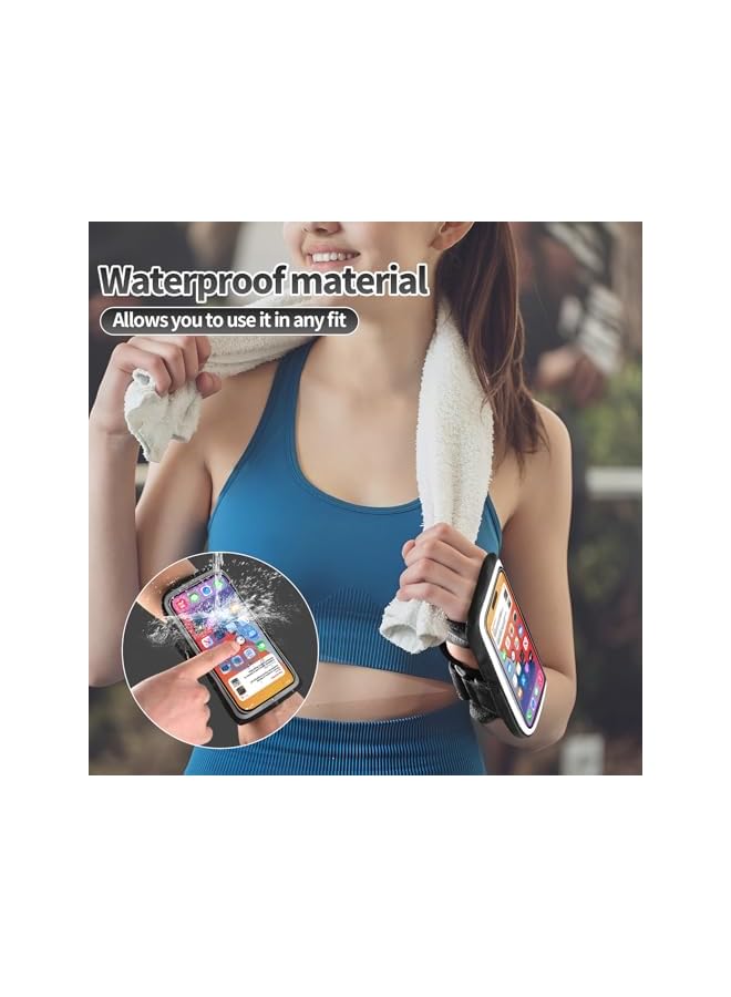 Green Tiger Wristband Phone Holder, for Running, Forearm Armbands, Armband with Card Slot for iPhone Pro Max Plus (16/15/14/13/12/11/X/XR), for Galaxy S24/S10, Cell Phone Holder Up to 7.0 Inch Phone - Image 3