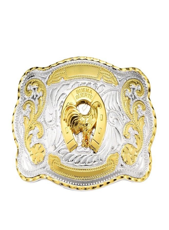 LYTOPTOP Belt Buckle for Men, Western Rooster Cross Kneeling Prayer Cowboy Vintage Belt Buckles Gifts - Image 1