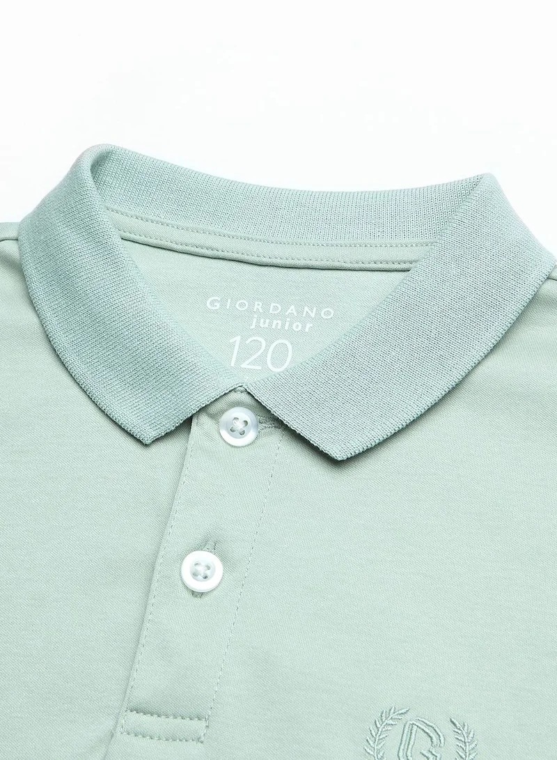 Giordano  Kids' Slim Fit Liquid Touch Cotton Polo  | Best Price UAE