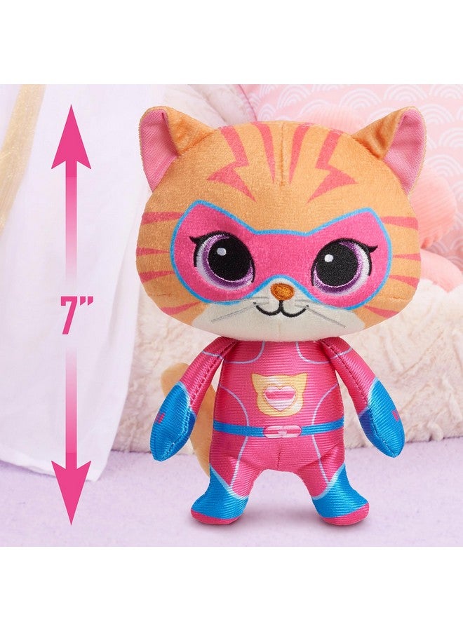 Just Play Disney Junior Superkitties 7-Inch Small Plush Stuffed Animal, Ginny, Kitten, Kids Toys For Ages 2 Up - Image 3