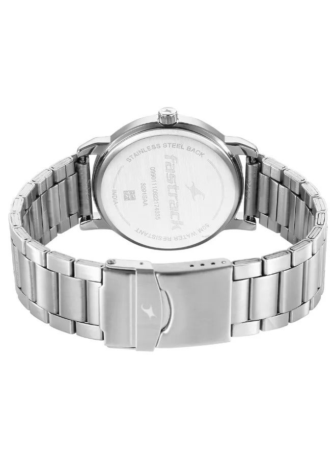 fastrack Men's Analog Round Shape Metal Wrist Watch - 3291SM01 -  Mm - Image 5