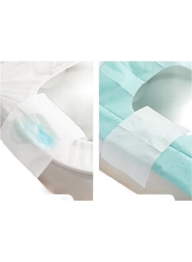 Sometimes Light Disposable Toilet Seat Covers, Travel Adhesive, Hotel, Postpartum, Waterproof, Toilet Paper, Individually Wrapped, 50 Pieces - Image 1