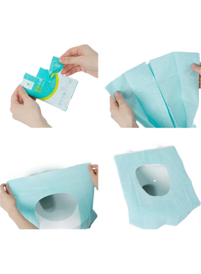 Sometimes Light Disposable Toilet Seat Covers, Travel Adhesive, Hotel, Postpartum, Waterproof, Toilet Paper, Individually Wrapped, 50 Pieces - Image 3