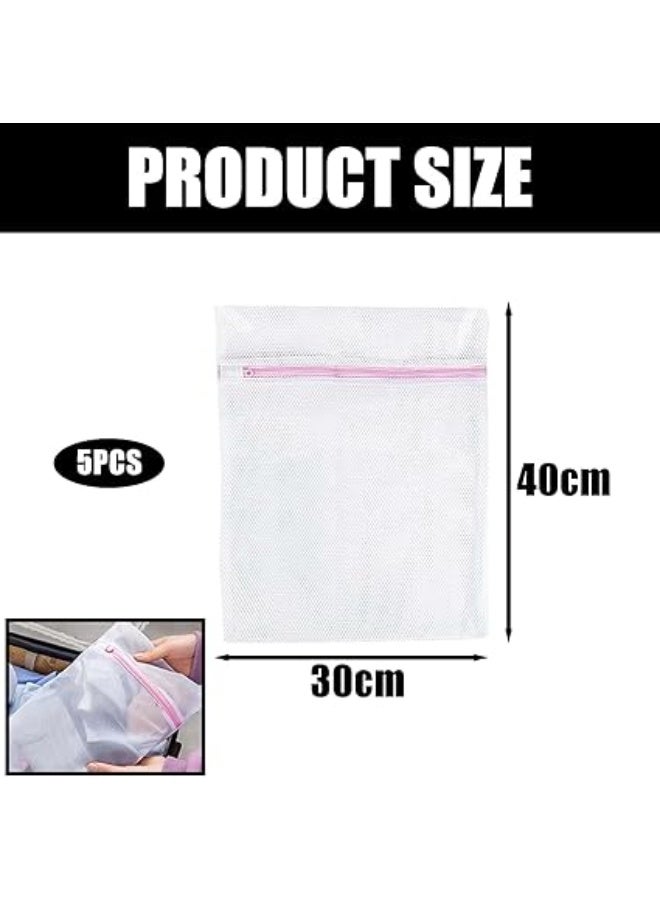 Mesh Laundry Bags for Socks 5 Pcs Set – Protective Washing Bags for Delicates - Image 3