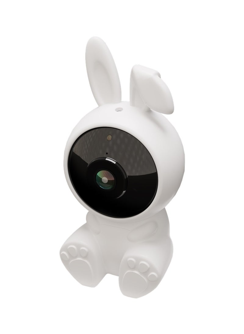Powerology Wifi Baby Camera,100° Wide Angle, ​1080P Full HD, Sound & Cry Detection, Temperature Sensor, Night Light, Night Light- White  - Image 2