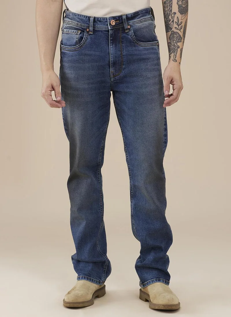 Being Human Men Classic Light Fade Stretchable Mid-Rise Jeans