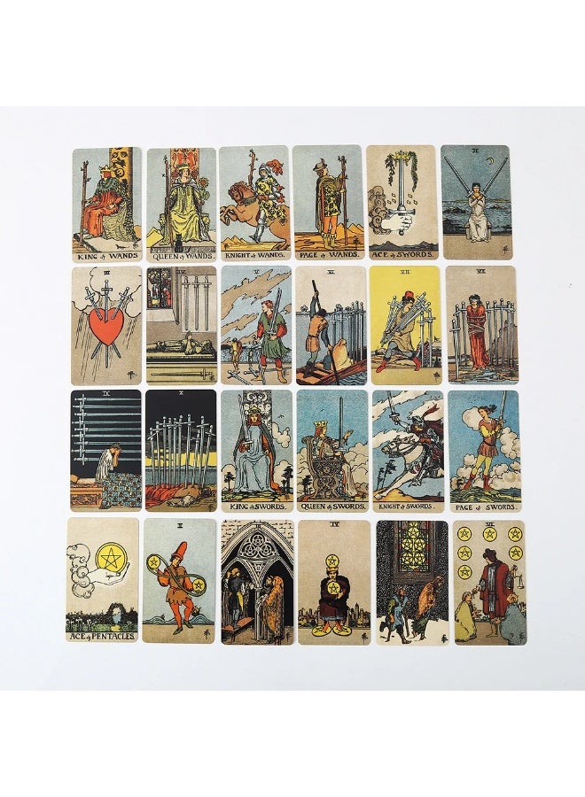 NIBEMINENT Unlimited Edition Tarot Deck Set - Gold Edge Tarot Divination Cards - 78 Cards - Metal Box with Iron Body - Party-Exclusive Entertainment Tarot Card Game - Image 2