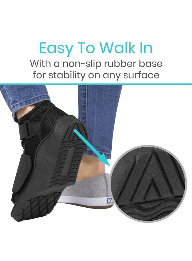 VIVE حذاء تخفيف الضغط بعد الجراحة - حذاء إسفيني أمامي لإصابات أصابع القدم المكسورة - حذاء طبي غير محمل للتعافي من جراحة القدم، وأصابع المطرقة، والتهاب المفصل الإبهامي، وآلام القدم - تقويم العظام للمشي (للرجال من سن 12 إلى 14 عامًا) - Image 5