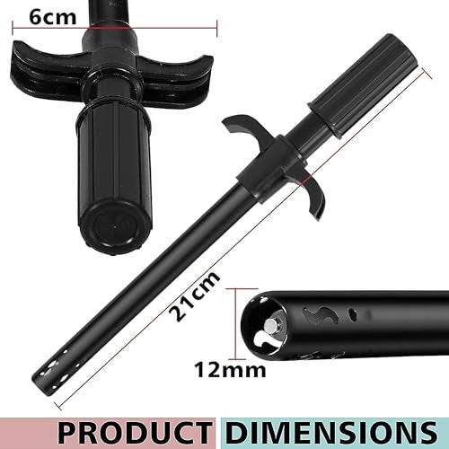 NISUN Pack of 2 Easy Grip Metal Regular Gas Lighters for Kitchen Use Gas Stoves,for Restaurants & Kitchen - Black - Image 2