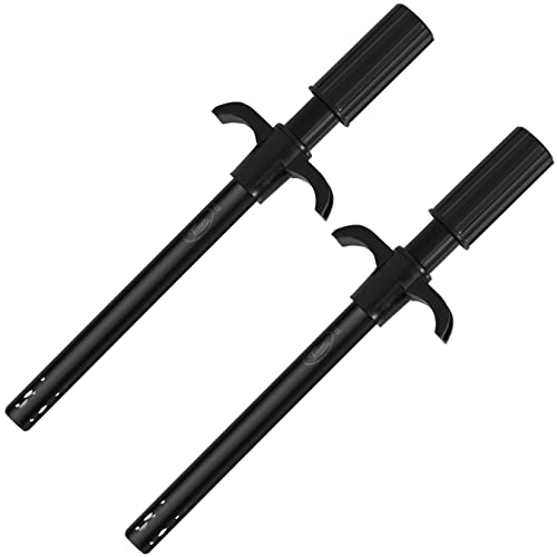 NISUN Pack of 2 Easy Grip Metal Regular Gas Lighters for Kitchen Use Gas Stoves,for Restaurants & Kitchen - Black - Image 1