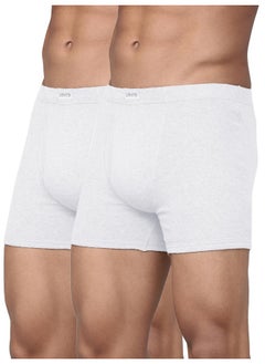 Levi's Levi's Men's Cotton Style #010 Comfort Regular Fit Solid Boxer (Pack of 2) (#010-BOXER Brief WHT-P2_White_M)  - Image 1