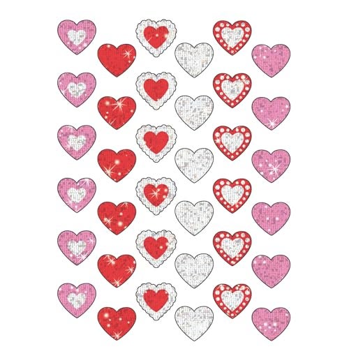Trend Enterprises Shimmering Hearts Sparkle Stickers® - Image 2