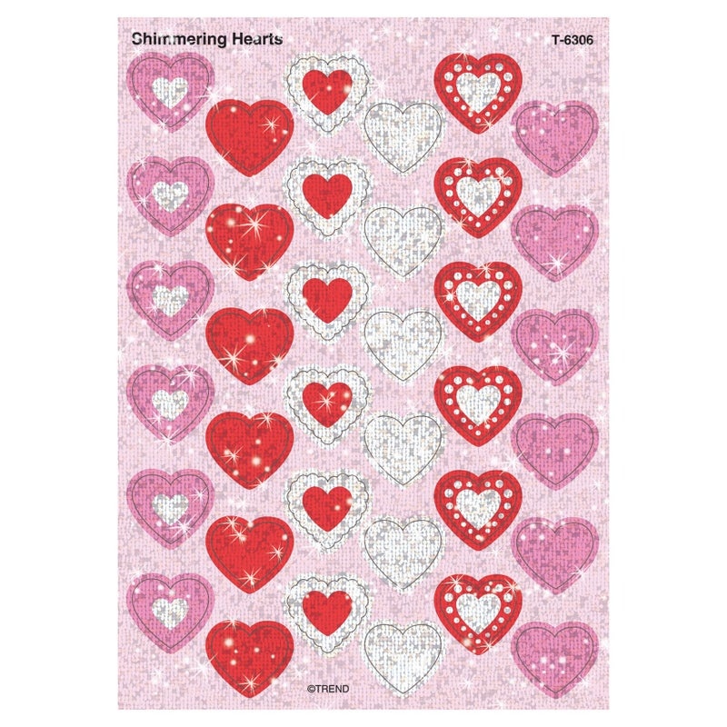 Trend Enterprises Shimmering Hearts Sparkle Stickers® - Image 4