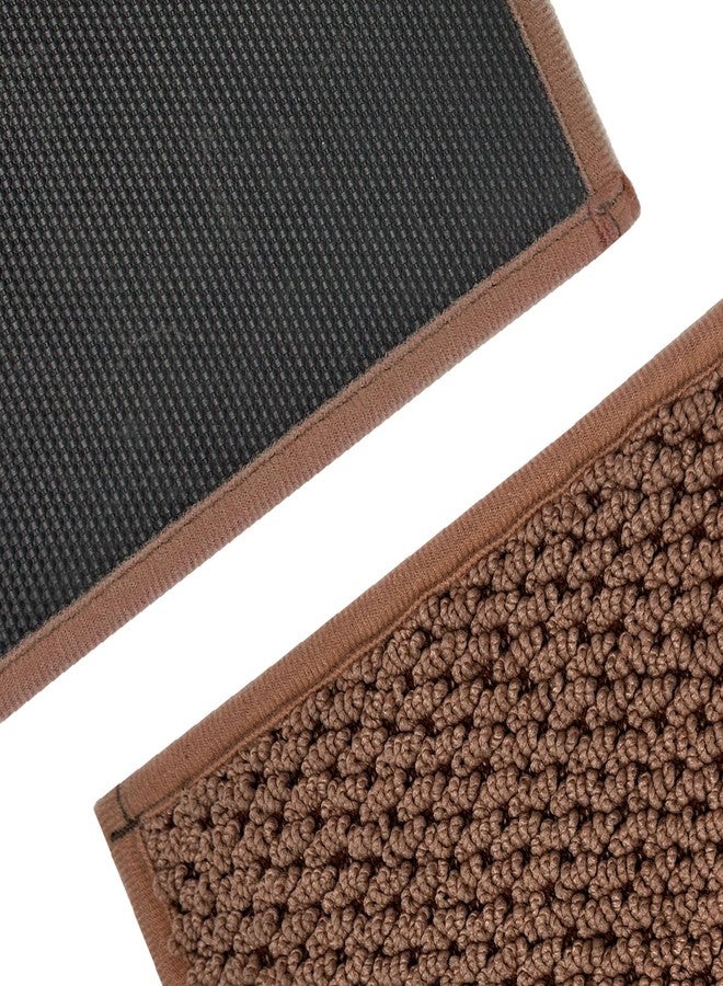 Bulijojo Love Door Mat 20x32 Inch, Non Slip Rubber Backing Entrance Mat,Dirt Resistant and Absorbent Welcome Mats,Low-Profile Floor Mats for Entryway Brown - Image 2