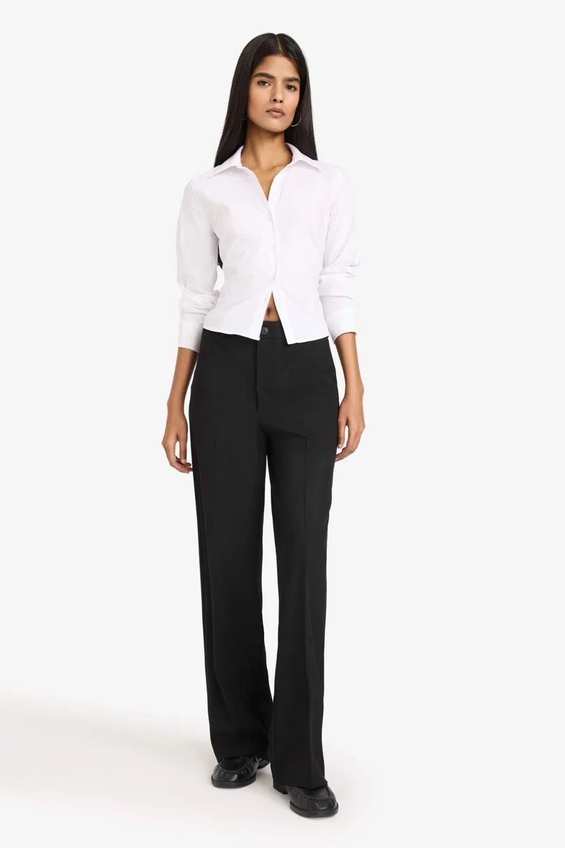 DeFacto Straight Fit Trousers