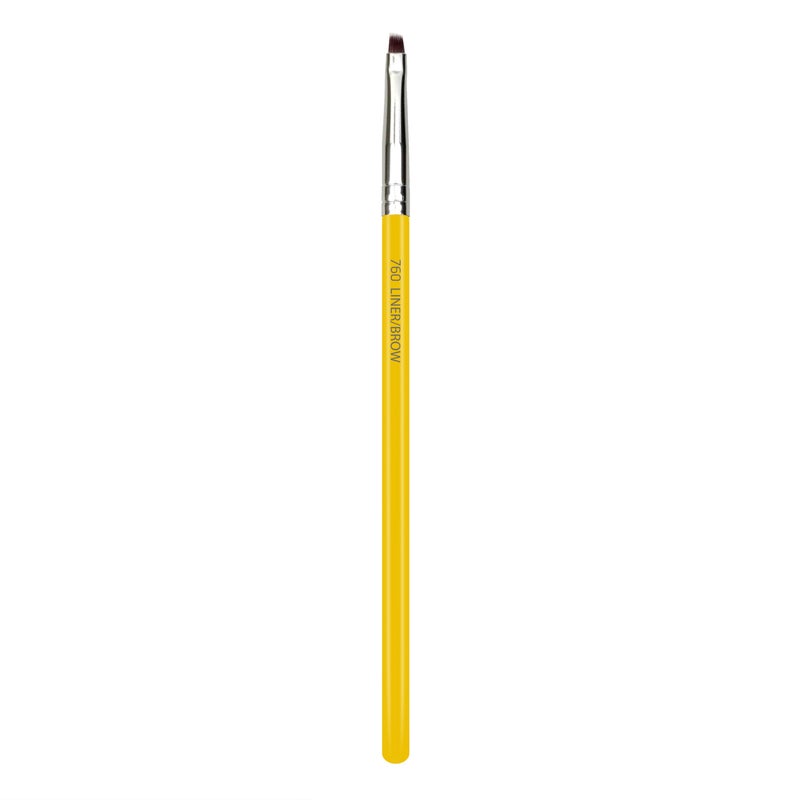 Bdellium Tools Professional Makeup Brush - Studio Series 760 Liner/Brow - With Soft Synthetic Fibers, For Smudging out Eyeliner (Yellow, 1pc) - Image 3