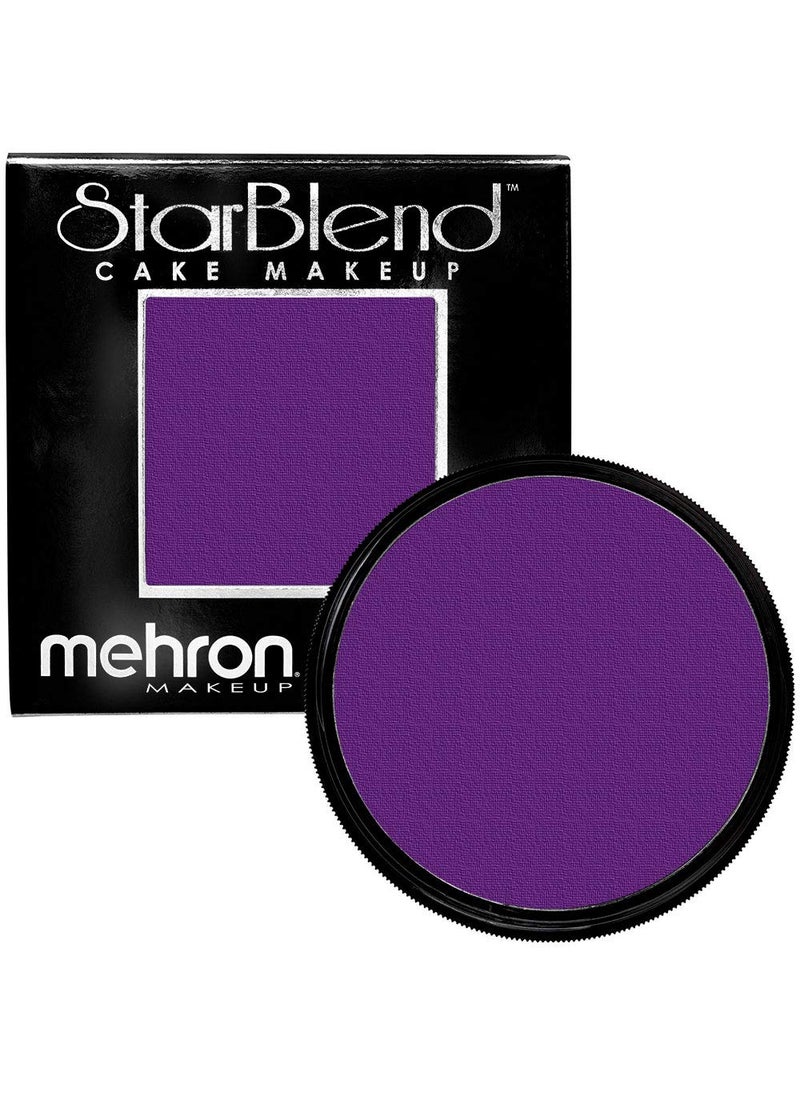 mehron - Mehron Makeup StarBlend Cake Makeup | Wet/Dry Pressed Powder | Powder Foundation | Purple Face Paint & Body Paint 2 oz (56g) - Image 1