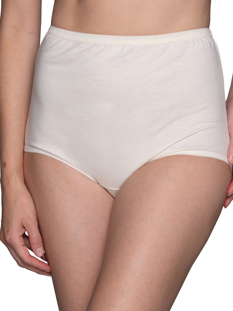 Vanity Fair womens Perfectly Yours High Waisted Panties Briefs, Cotton - Candleglow, 7 US - Image 5
