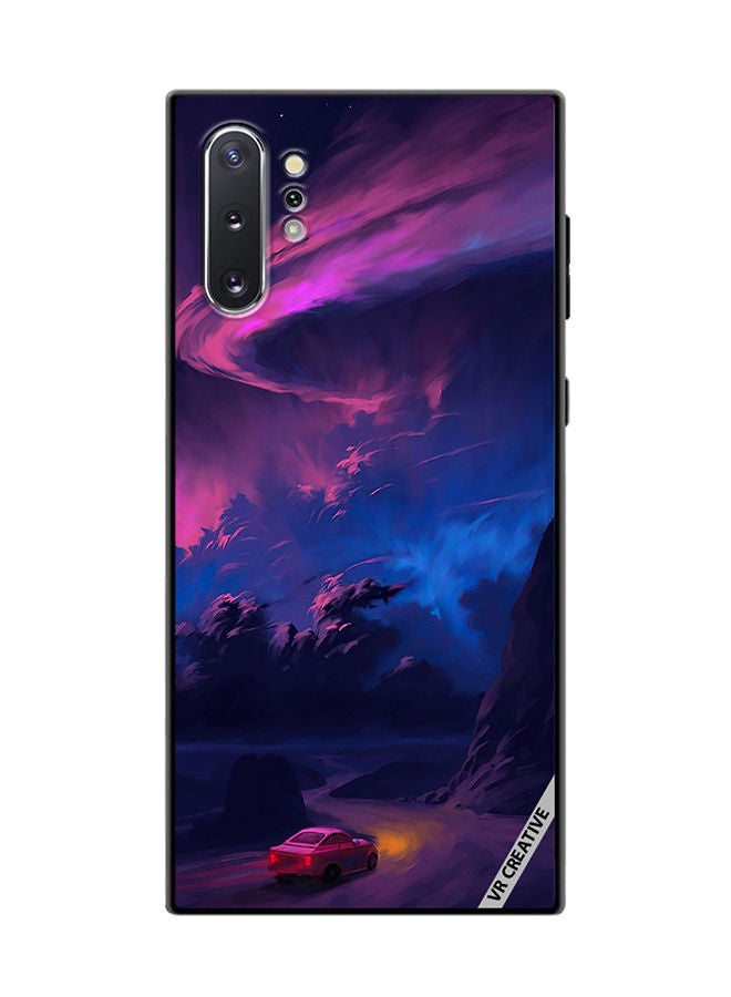 VR CREATIVE Protective Case Cover For Samsung Galaxy Note10 Plus 5G Car On Empty Road Design Multicolour - Image 1