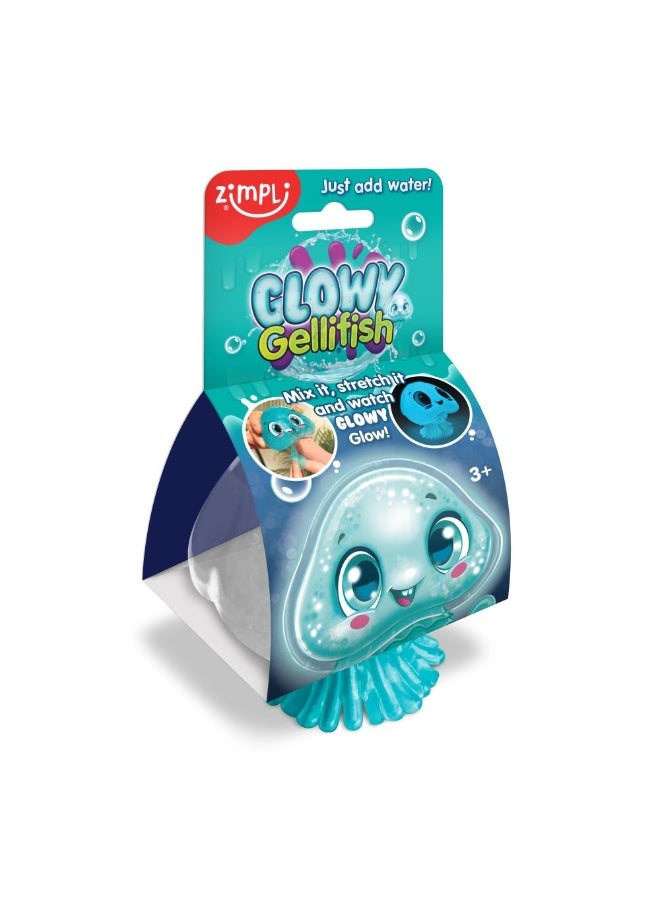 Zimpli Kids Glowy Gellifish With Glow-In-The-Dark Sensory Slime Powder - Image 1