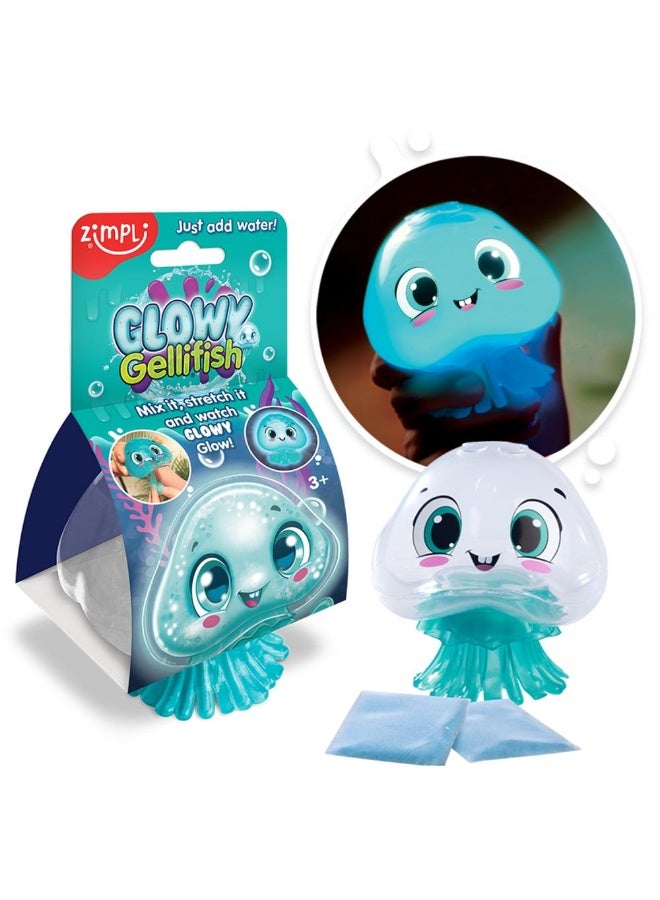 Zimpli Kids Glowy Gellifish With Glow-In-The-Dark Sensory Slime Powder - Image 2