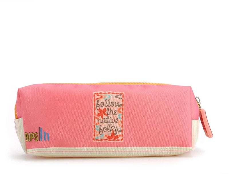 QIPS Rectangular Shaped Zip Closure Printed Pencil Bag (Little Baby Owl) - Image 3