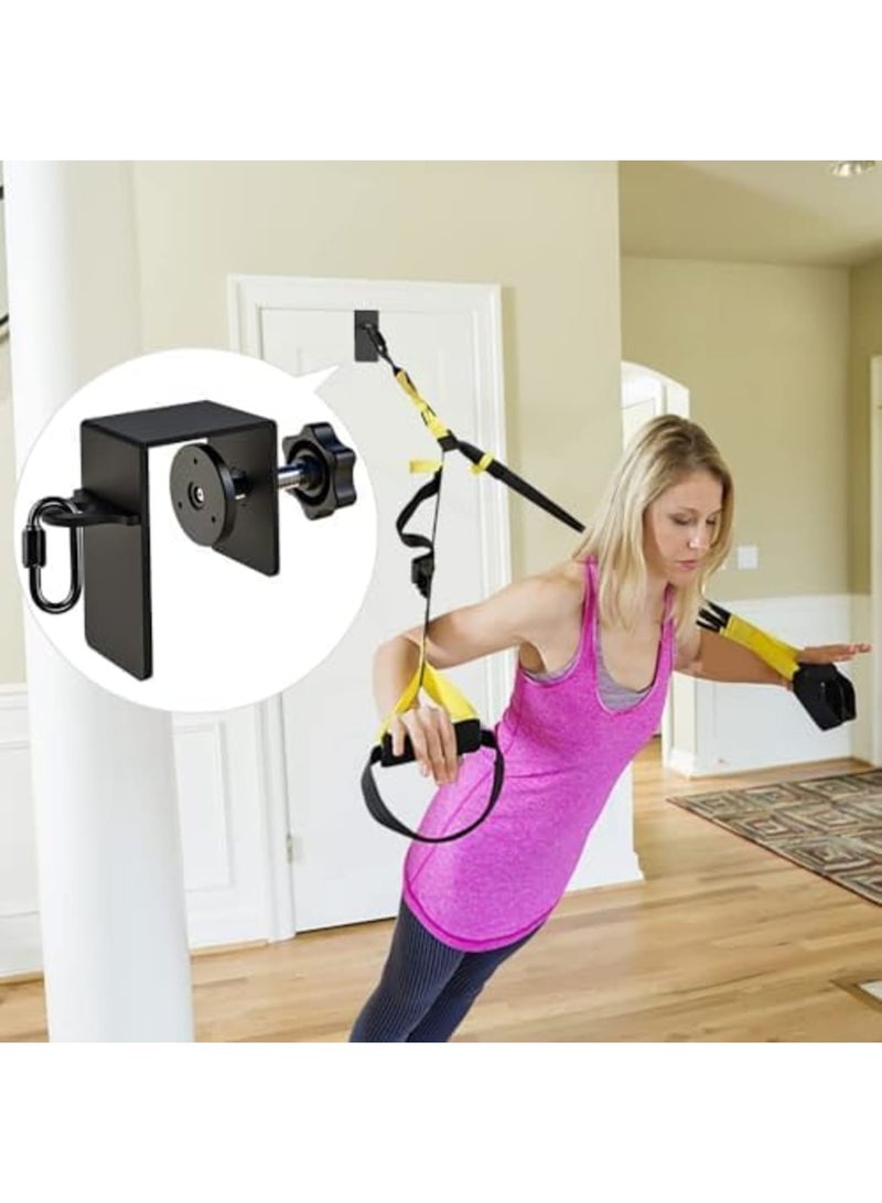 SYOSI Heavy Duty Door Anchor for Resistance Bands - Home Gym Workout Door Mount Attachment, Workout Door Mount Anchors for Body Weight Straps, Strength, Suspension Training and Physical Therapy Exercise - Image 5