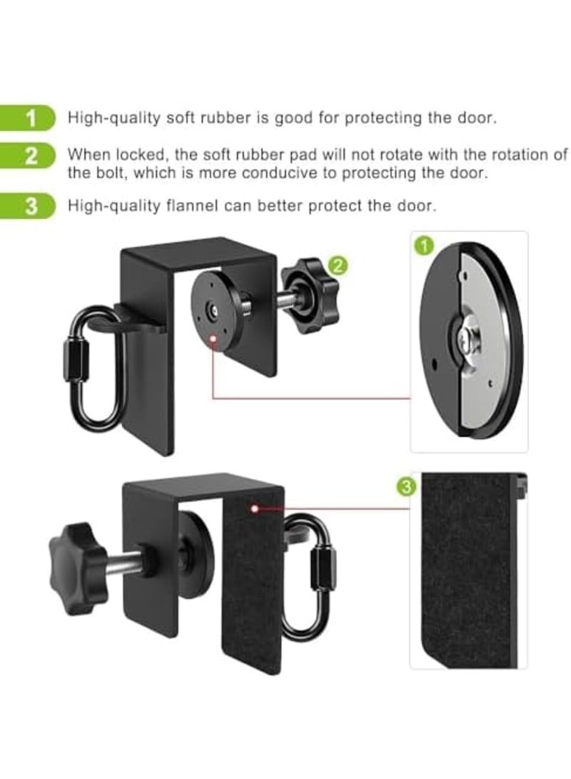 SYOSI Heavy Duty Door Anchor for Resistance Bands - Home Gym Workout Door Mount Attachment, Workout Door Mount Anchors for Body Weight Straps, Strength, Suspension Training and Physical Therapy Exercise - Image 2