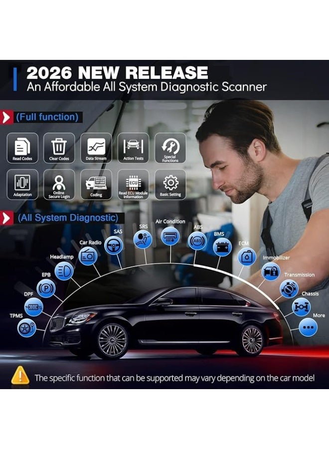 THINKCAR ThinkDiag 2 Bluetooth OBD2 Diagnostic Scanner for All Vehicles with 15 Reset Functions for All System Diagnostic Support OBDII / EOBD / CAN-FD Protocol 1 Year all Software Free - Image 5