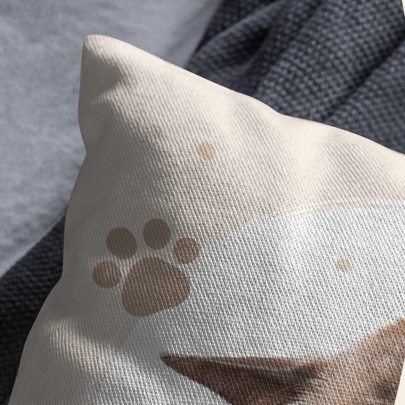 Cute Cat Print Decorative Throw Pillow Cover Soft Square Cushion Cover for Sofa Bed Living Room - Image 3