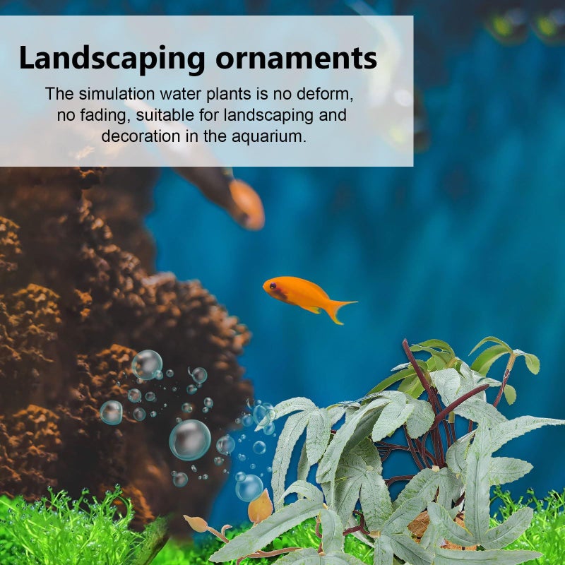 PRETZYOOM Reptile Tank Decoration Artificial Simulation Plants Resin Green Landscaping Ornament For Aquarium Habitat Terrarium Supplies - Image 5