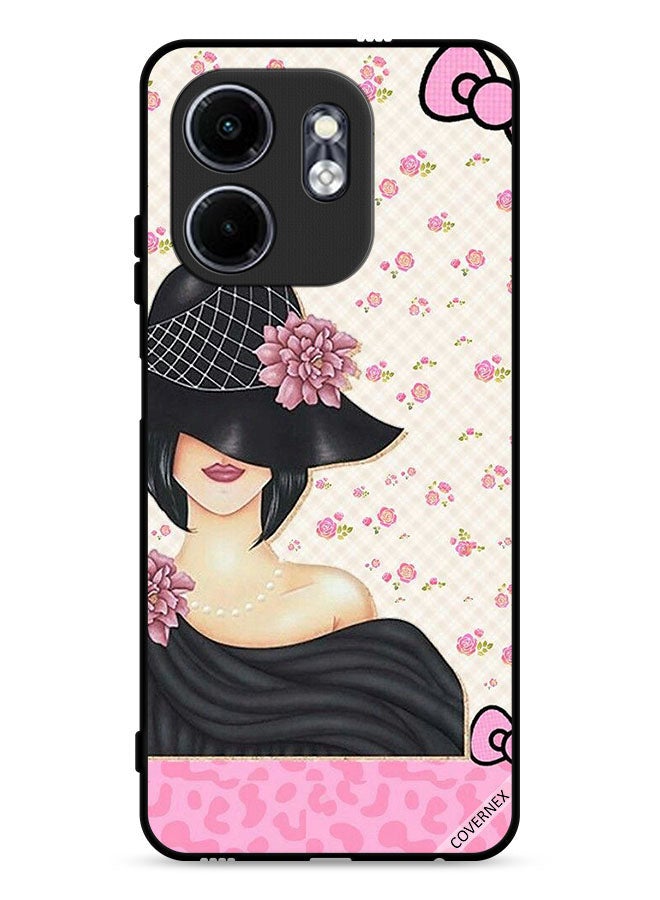 Covernex Infinix Smart 9 4G Protective Case Cover Hat Girl - Image 1