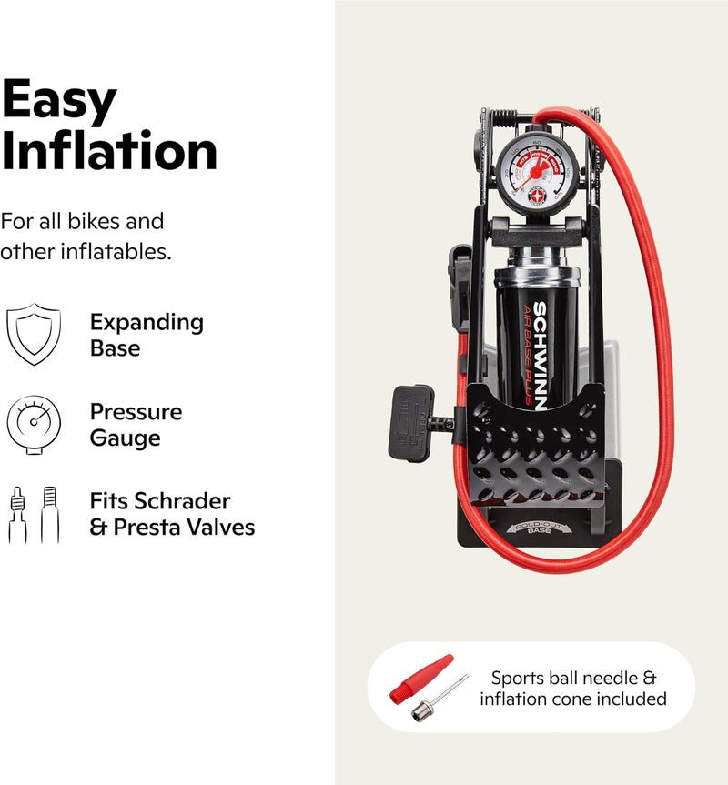 SCHWINN مضخة دراجة تعمل بالقدم - Image 2