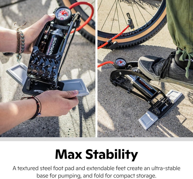 SCHWINN مضخة دراجة تعمل بالقدم - Image 3