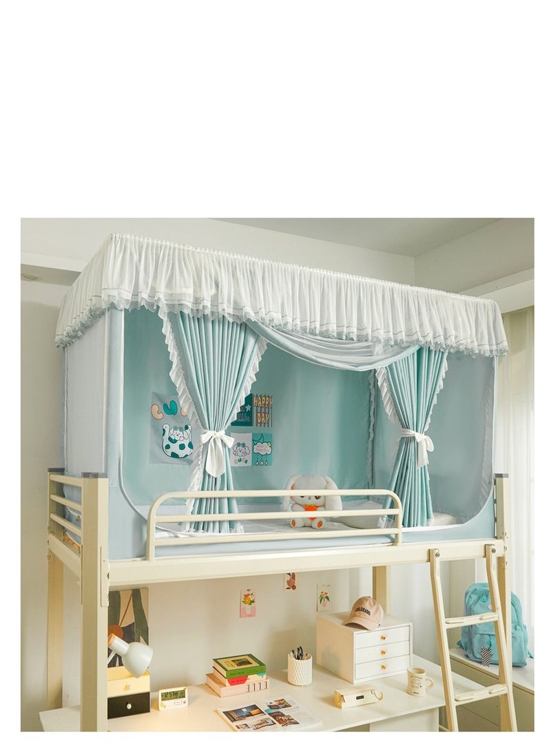 Y&D - Bed Canopy Tents Curtain Blackout Curtain Single Bed Tent Curtain Student Shading Cloth Bed Canopy Mosquito Net Student Sleep Privacy Protection - Image 1