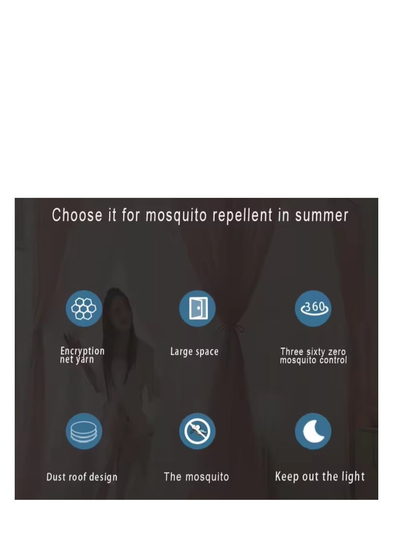 Y&D - Bed Canopy Tents Curtain Blackout Curtain Single Bed Tent Curtain Student Shading Cloth Bed Canopy Mosquito Net Student Sleep Privacy Protection - Image 1