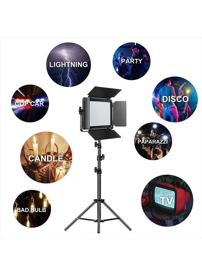 GVM Great Video Maker GVM RGB LED Video Light with Lighting Kits, 680RS 50W Led Panel Light with Bluetooth Control, 2 Packs Photography Lighting for YouTube Studio, Video Shooting, Gaming, Streaming, Conference  - Image 2