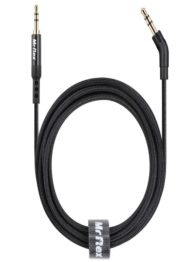 Mr Rex 2.5mm to 3.5mm Audio Cable Headphone Replacement Cord Nylon Braided Aux Cable Stereo Adapter for Bose 700 QuietComfort QC45 QC35II QC35 QC25 Headphones, JBL E45BT E55BT Headsets 10ft/3m,Black - Image 1