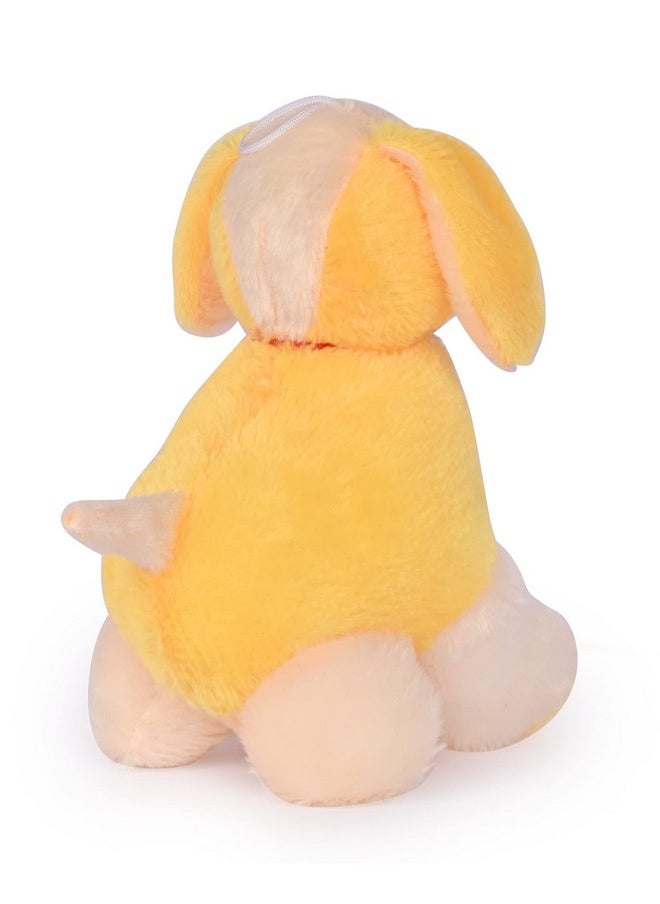 Besties Dog Sitting Plush Soft Toy Cute Kids Animal Home Decor Boys/Girls 26 Cm (Yellow)  - Image 4