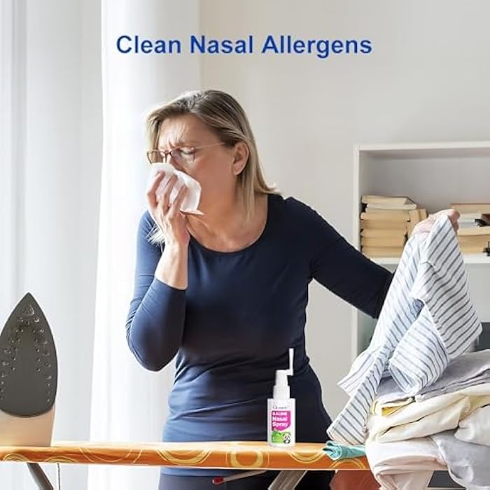 Cleanote Saline Nasal Spray with Natural Mint. Daily Use/Congestion, 100 mL | Moisturizing Nose Spray for Dry Nose & Congestion Relief – Gentle, Drug-Free Isotonic Saline Solution. Original Packaging. - Image 3