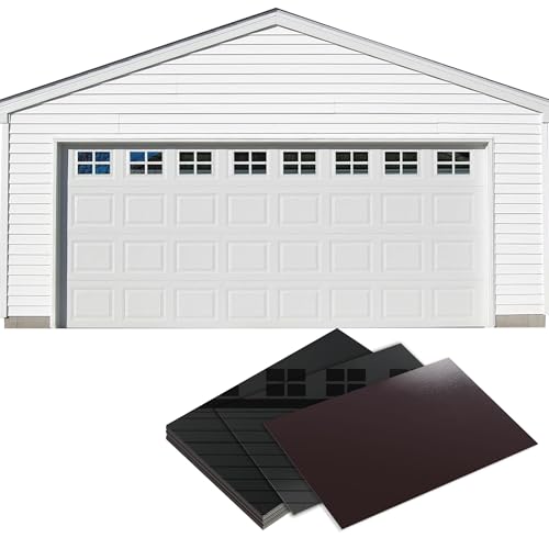 RHULKRUI Glossy Magnetic Garage Door Windows,Garage Door Magnetic Decorative Hardware,Garage Magnets Decoration 4X6 inches,16pcs Garage Door Window Magnets【Upgrade】 - Image 1