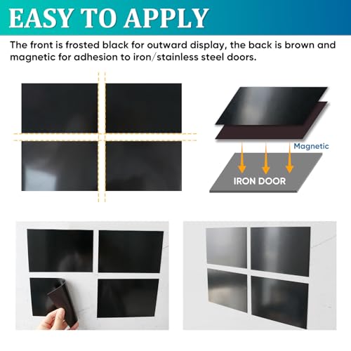 RHULKRUI Glossy Magnetic Garage Door Windows,Garage Door Magnetic Decorative Hardware,Garage Magnets Decoration 4X6 inches,16pcs Garage Door Window Magnets【Upgrade】 - Image 4