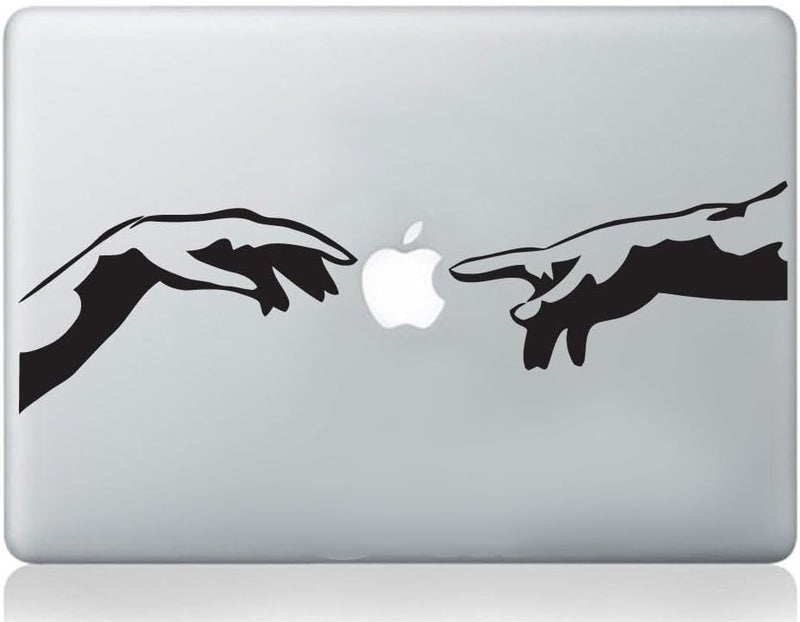 Wall4Stickers® Michelangelo Creation of Adam Italian Hands mac Sticker Apple MacBook Laptop Decal Art Vinyl Art - Image 1
