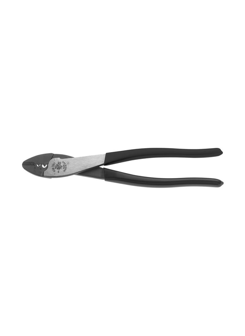 Klein Tools Klein Tools 1006 Cutting / Crimping Tool, Made in USA, Crimps 10 to 22 AWG Solderless Terminals and Connectors, with Wire Cutter in Tapered Nose  - Image 1