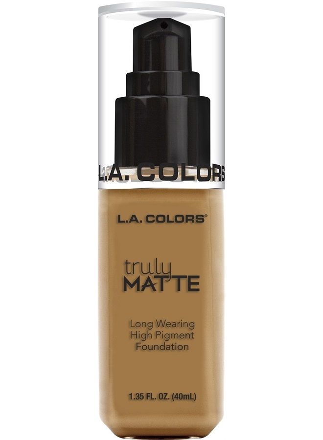 L.A. Colors Truly Matte Foundation, Cafe, 1.35 Fl. Oz.