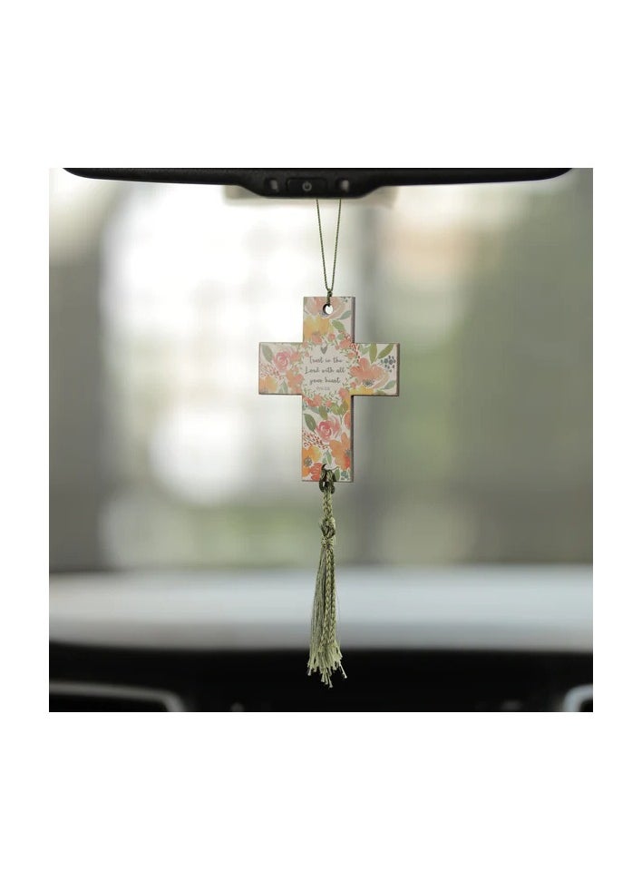 Words Co. - Trust In Lord Cross Car Accessory - Image 1
