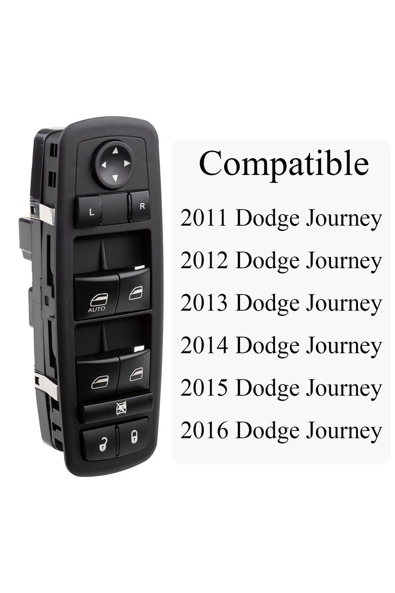 إيروريكس مفتاح التحكم الرئيسي بنافذة السائق اليسرى، زر التحكم الكهربائي بنافذة سيارة دودج جورني موديلات 2011-2016، رقم القطعة 6808... - Image 3