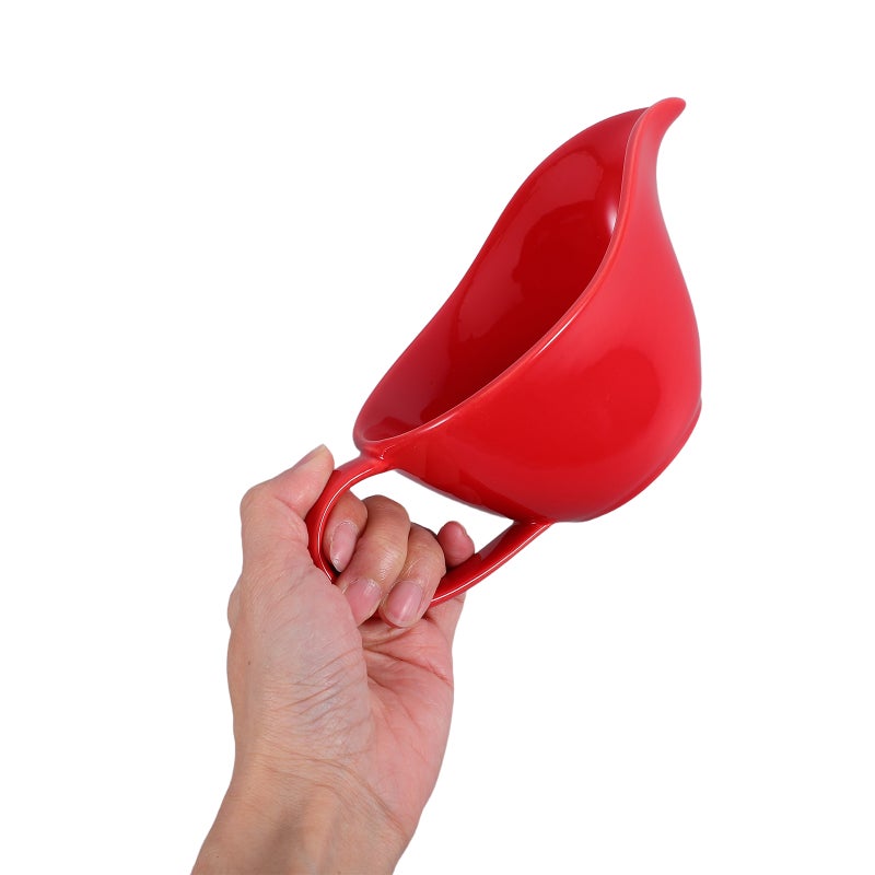 Spout Mixing Bowl Steak Sauce Bowl Porcelain Spout Bowl Handy Serving Bowl Drainage Cup - Image 3
