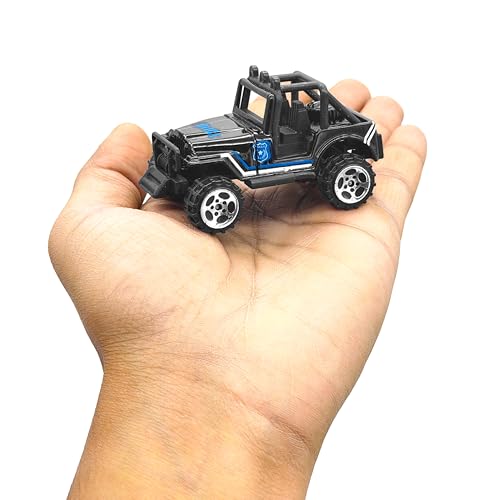 VGRASSP 1:64 Scale Mini Die Cast Alloy Metal Police Department Vehicle Toy Set for Kids - Free Wheels Pretend Play Emergency Patrol Rescue Toy Cars for Boys and Girls - Set of 5 - Image 2